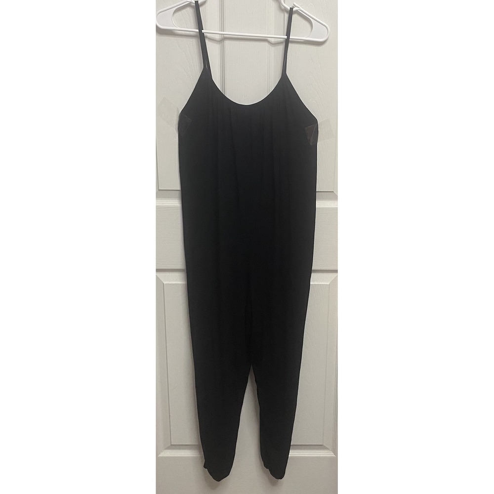 Jolie Los Angeles Women's Black Jumpsuit Spaghetti Strap Pants Romper Pull-on-S